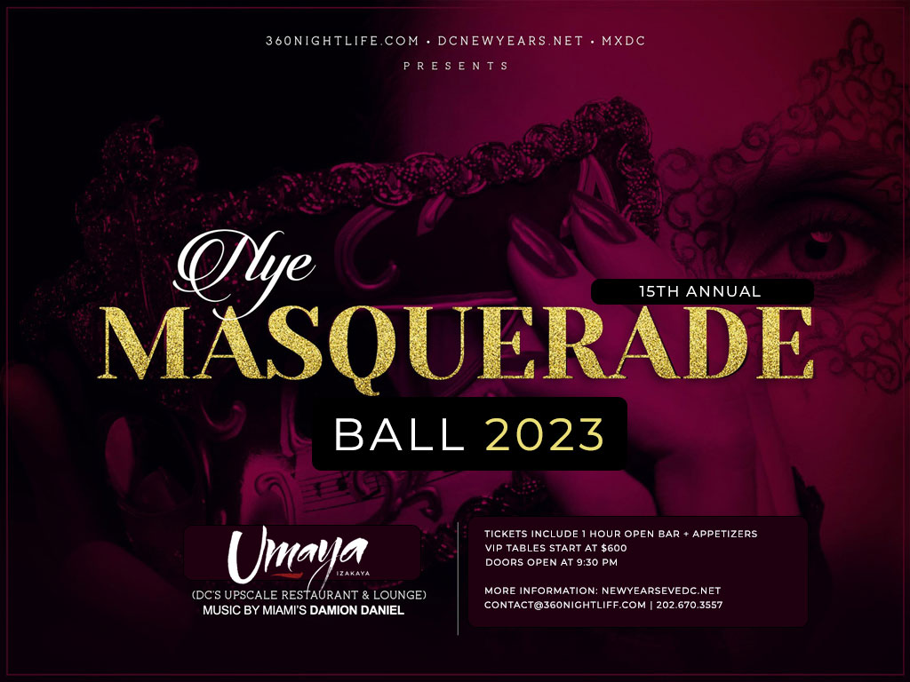 National Masquerade NYE Gala DC 2024 at Umaya